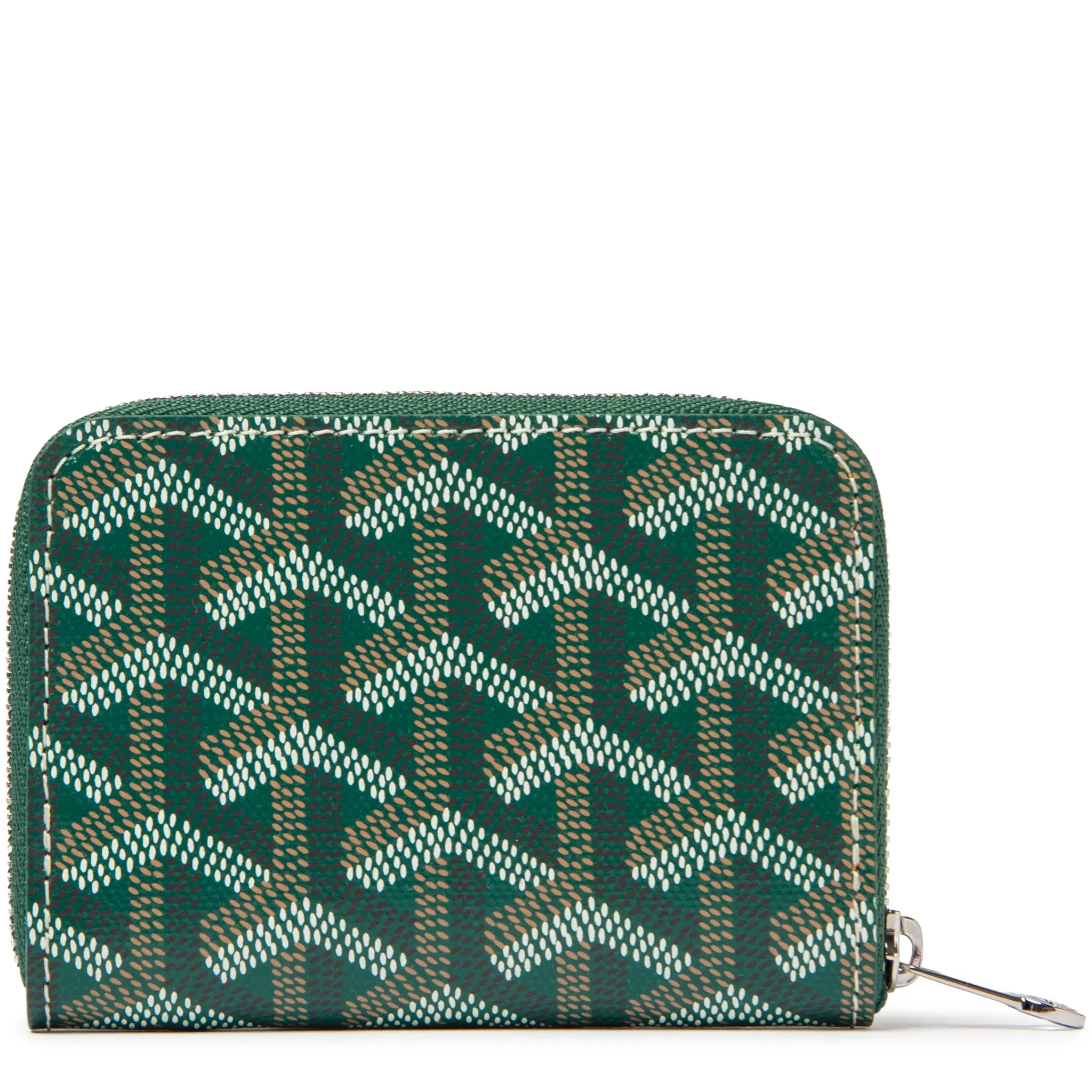 Back View of Goyard Matignon Green Mini Wallet